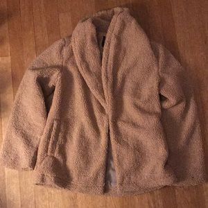 Camel Teddy bear coat!